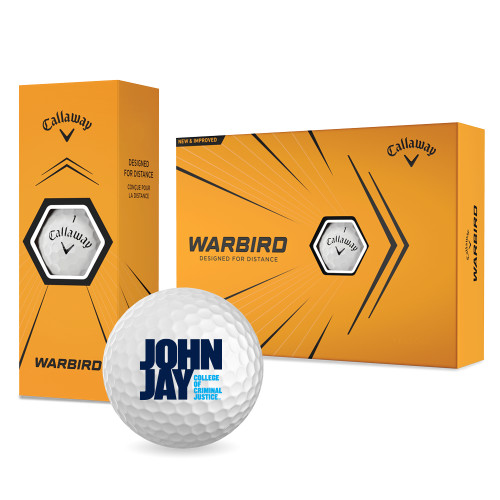 Callaway Warbird Golf Balls 12/pkg-John Jay College of Criminal Justice Primary Mark