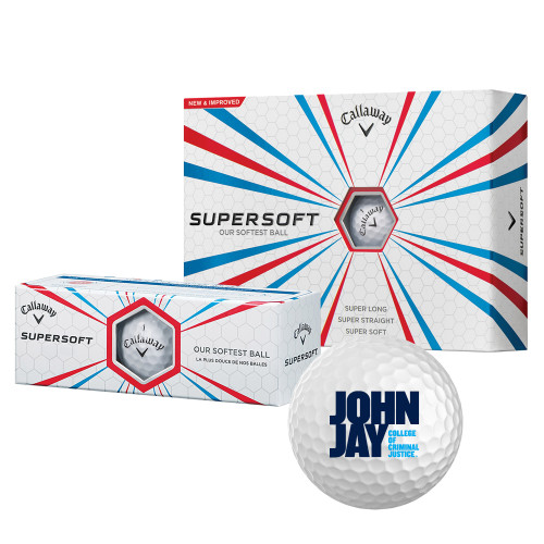 Callaway Supersoft Golf Balls 12/pkg-John Jay College of Criminal Justice Primary Mark
