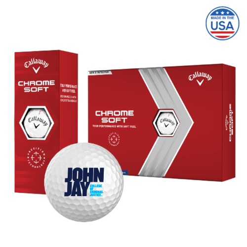 Callaway Chrome Soft Golf Balls 12/pkg-John Jay College of Criminal Justice Primary Mark