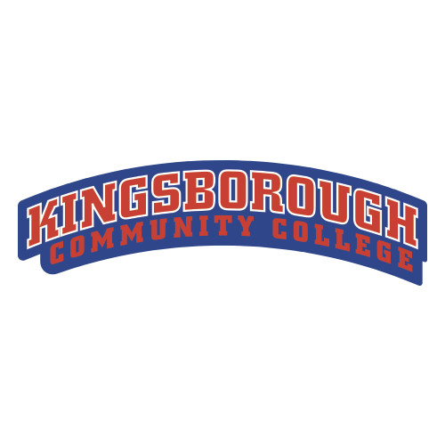 Community College Extra Large Decal-Arched Kingsborough, 18in Wide