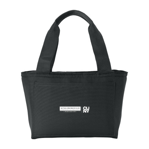 Insulated Black Lunch Tote-CUNY Kingsborough