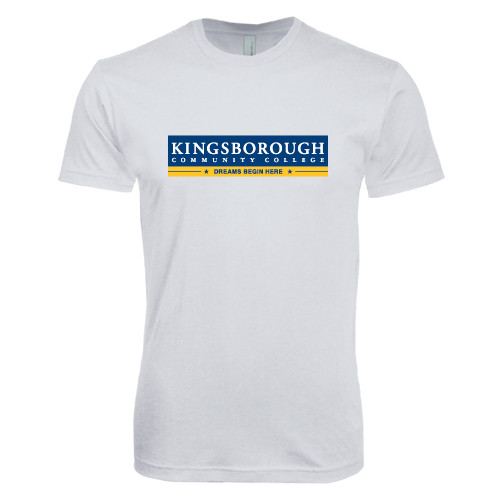 Community College Next Level White SoftStyle T Shirt-Official Logo