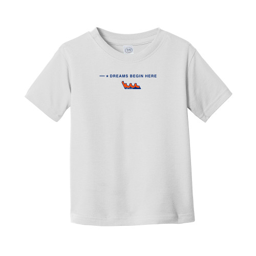 Toddler White T Shirt-Kingsborough Wave