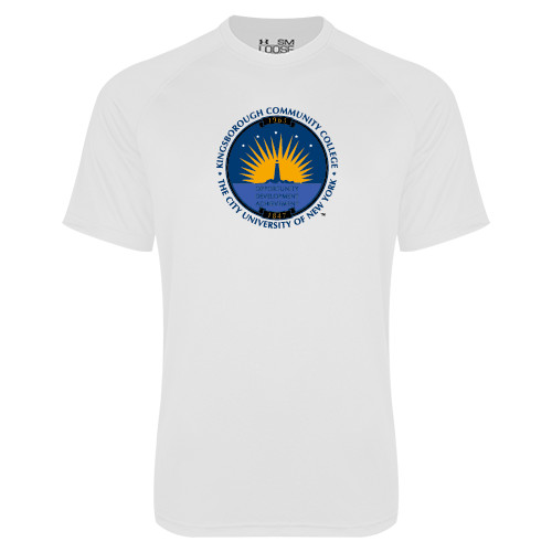 Community College Under Armour White Tech Tee-LightHouse