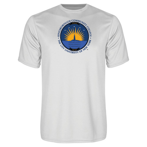 Community College White Performance Tee-LightHouse