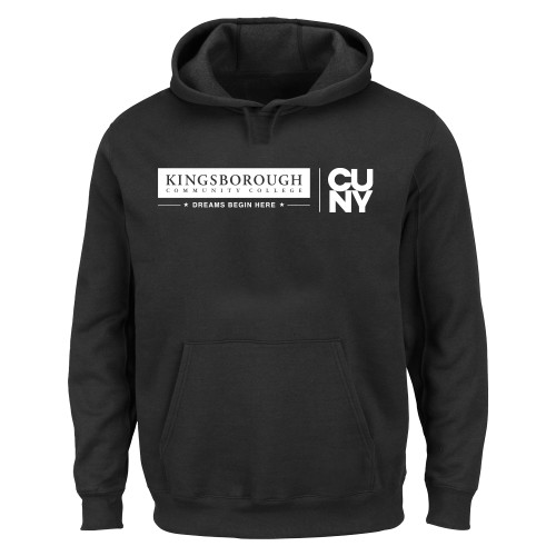 Extended Black Hoodie-CUNY Kingsborough