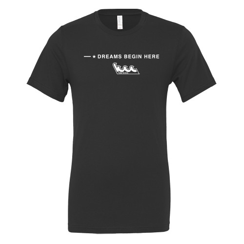 Bella + Canvas Black Jersey Cotton T Shirt-Kingsborough Wave