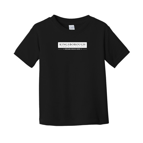 Toddler Black T Shirt-Kingsborough Primary Mark