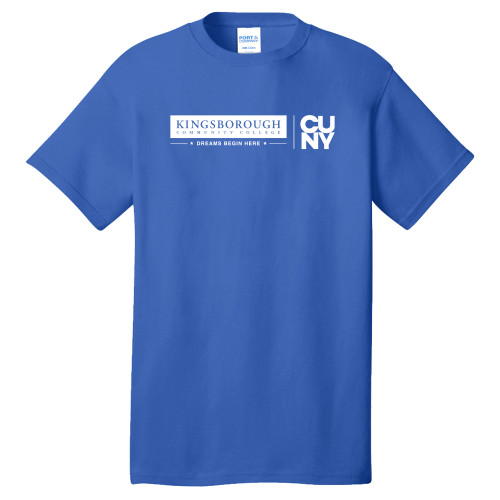 Extended Royal T Shirt-CUNY Kingsborough
