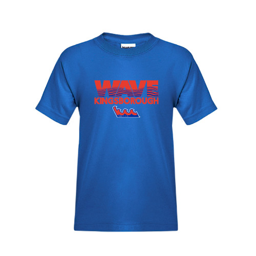 Community College Youth Royal T Shirt-Wave