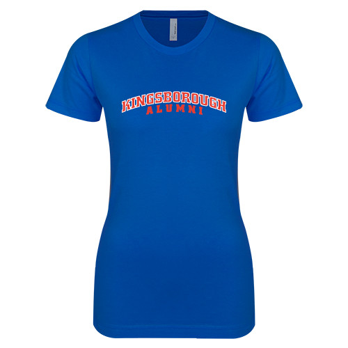 Community College Next Level Womens Royal Boyfriend Tee-Alumni