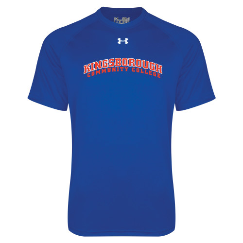 Community College Under Armour Royal Tech Tee-Arched Kingsborough
