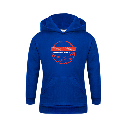 Community College Youth Royal Fleece Hoodie-BasketBall School in Ball