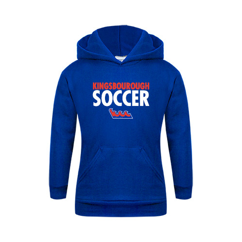 Community College Youth Royal Fleece Hoodie-Soccer Stacked