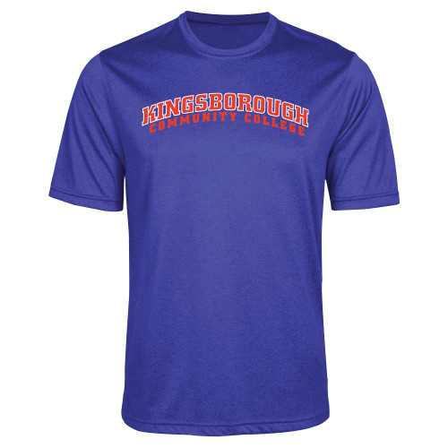 Community College Royal Heather Performance Contender Tee-Arched Kingsborough