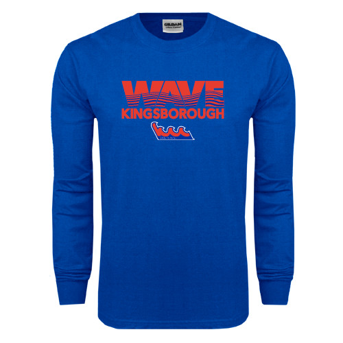 Community College Royal Long Sleeve T Shirt-Wave