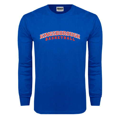 Community College Royal Long Sleeve T Shirt-Basketball