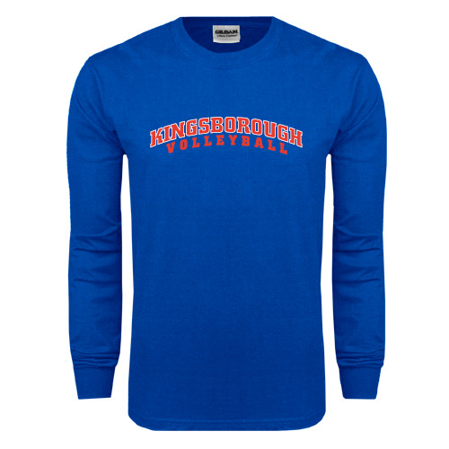 Community College Royal Long Sleeve T Shirt-Volleyball