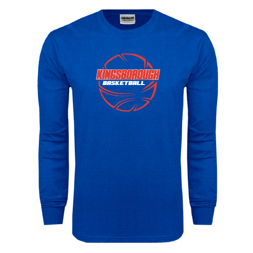 Community College Royal Long Sleeve T Shirt-BasketBall School in Ball