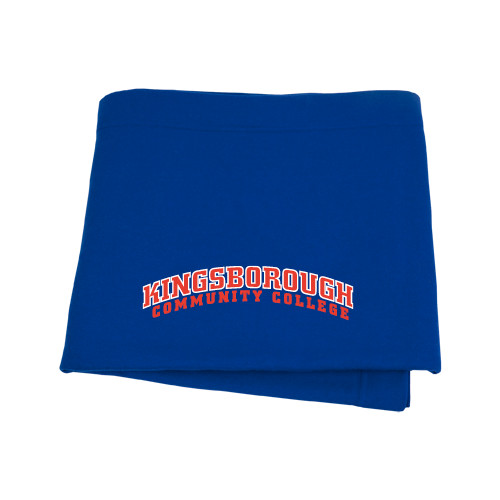 Community College Royal Sweatshirt Blanket-Arched Kingsborough