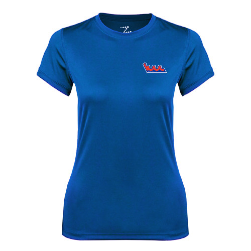 Community College Womens Royal Performance Tee-The Wave