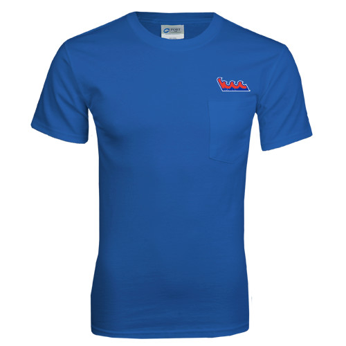 Community College Royal T Shirt w/Pocket-The Wave