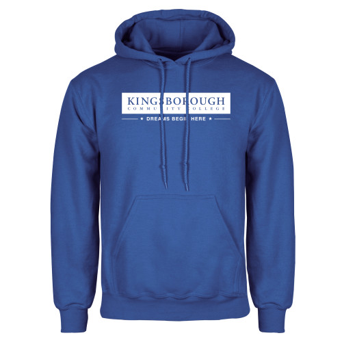 Royal Fleece Hoodie-Kingsborough Primary Mark