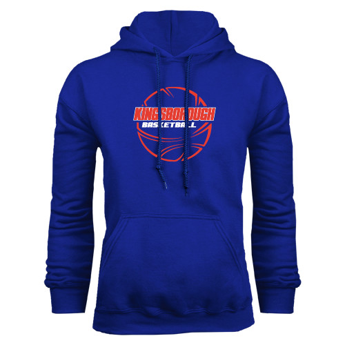 Community College Royal Fleece Hoodie-BasketBall School in Ball