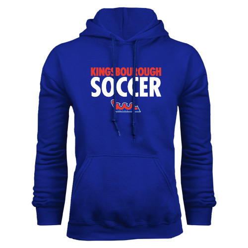 Community College Royal Fleece Hoodie-Soccer Stacked