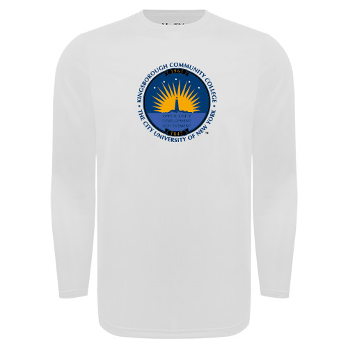 Community College Under Armour White Long Sleeve Tech Tee-LightHouse