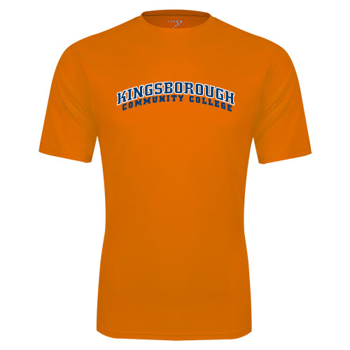 Community College Orange Performance Tee-Arched Kingsborough