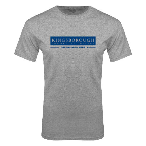 Community College Grey T Shirt-Kingsborough Dreams