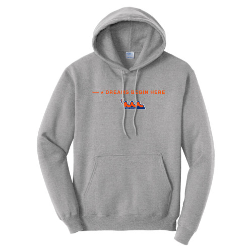 Tall Athletic Heather Fleece Hoodie-Kingsborough Wave