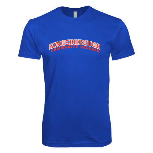 Community College Next Level Royal SoftStyle T Shirt-Arched Kingsborough