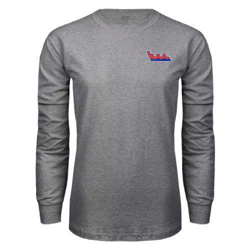 Community College Grey Long Sleeve T Shirt-The Wave