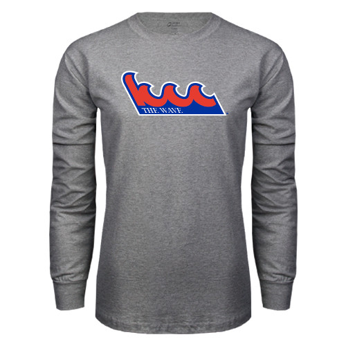 Community College Grey Long Sleeve T Shirt-The Wave