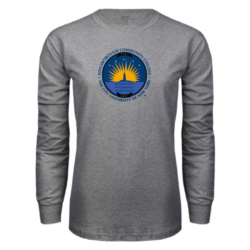 Community College Grey Long Sleeve T Shirt-LightHouse