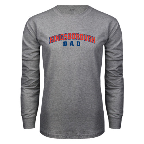 Community College Grey Long Sleeve T Shirt-Dad