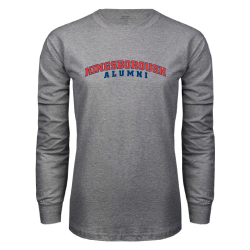 Community College Grey Long Sleeve T Shirt-Alumni