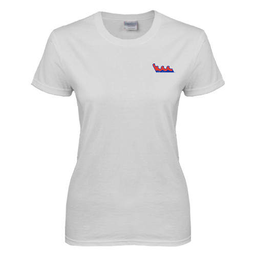 Community College Womens White Short Sleeve Tee-The Wave