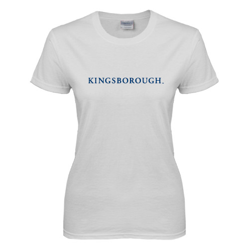 Community College Womens White Short Sleeve Tee-Kingsborough