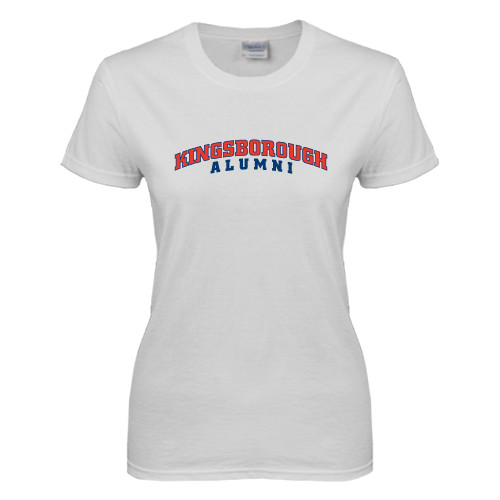 Community College Womens White Short Sleeve Tee-Alumni