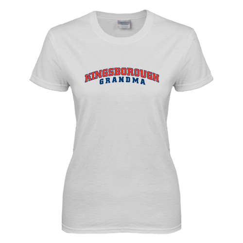 Community College Womens White Short Sleeve Tee-Grandma