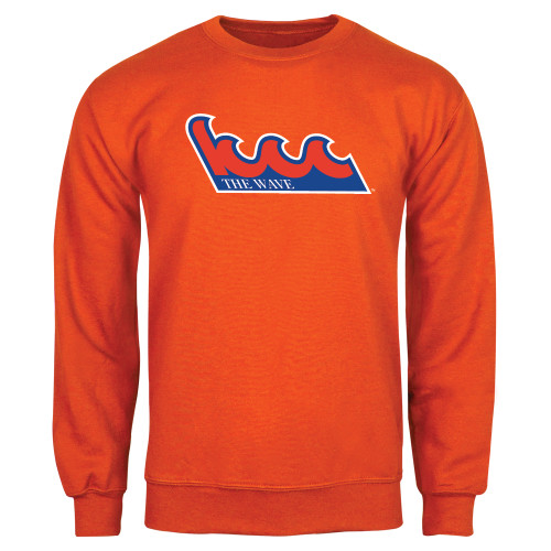 Community College Orange Fleece Crew-The Wave