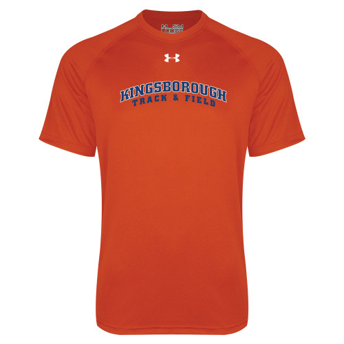 Community College Under Armour Orange Tech Tee-Track and Field