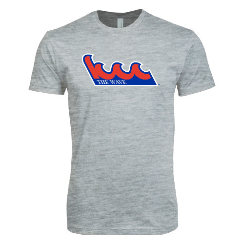 Community College Next Level Heather Grey SoftStyle T Shirt-The Wave