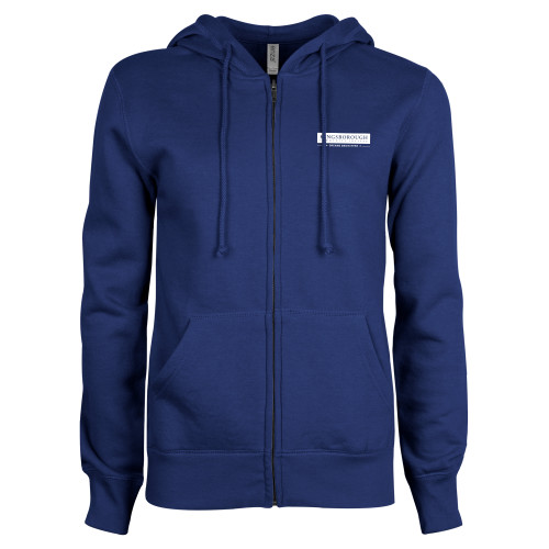 ENZA Womens Royal Fleece Full Zip Hoodie-Kingsborough Primary Mark