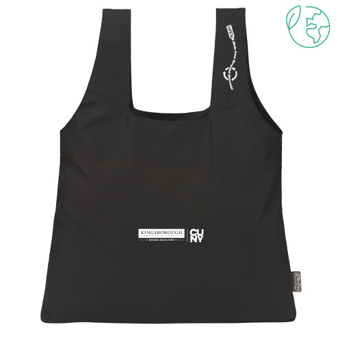 ChicoBag Black Original rePETe Tote-CUNY Kingsborough