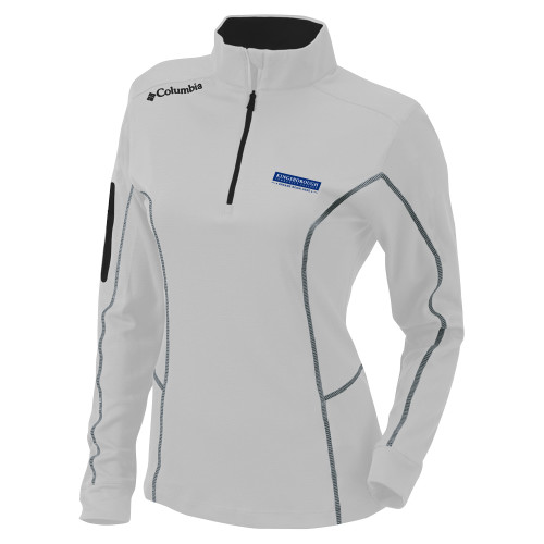 Columbia Womens Omni Wick White 1/4 Zip-Kingsborough Primary Mark