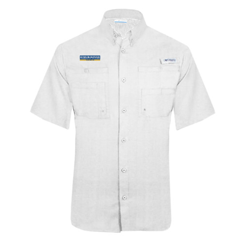 Community College Columbia White Tamiami Performance Short Sleeve Shirt-Official Logo